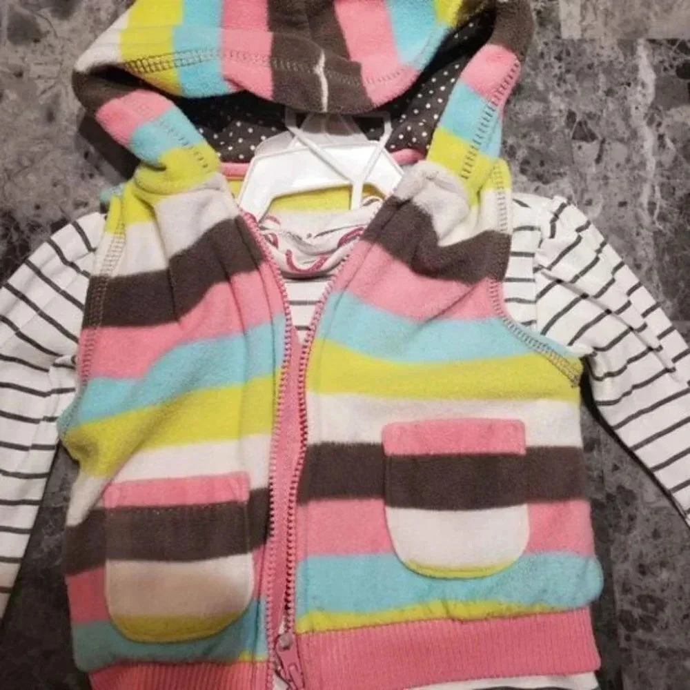 9m 3 piece Fleece Vest, Skirt, and Fleece pants set